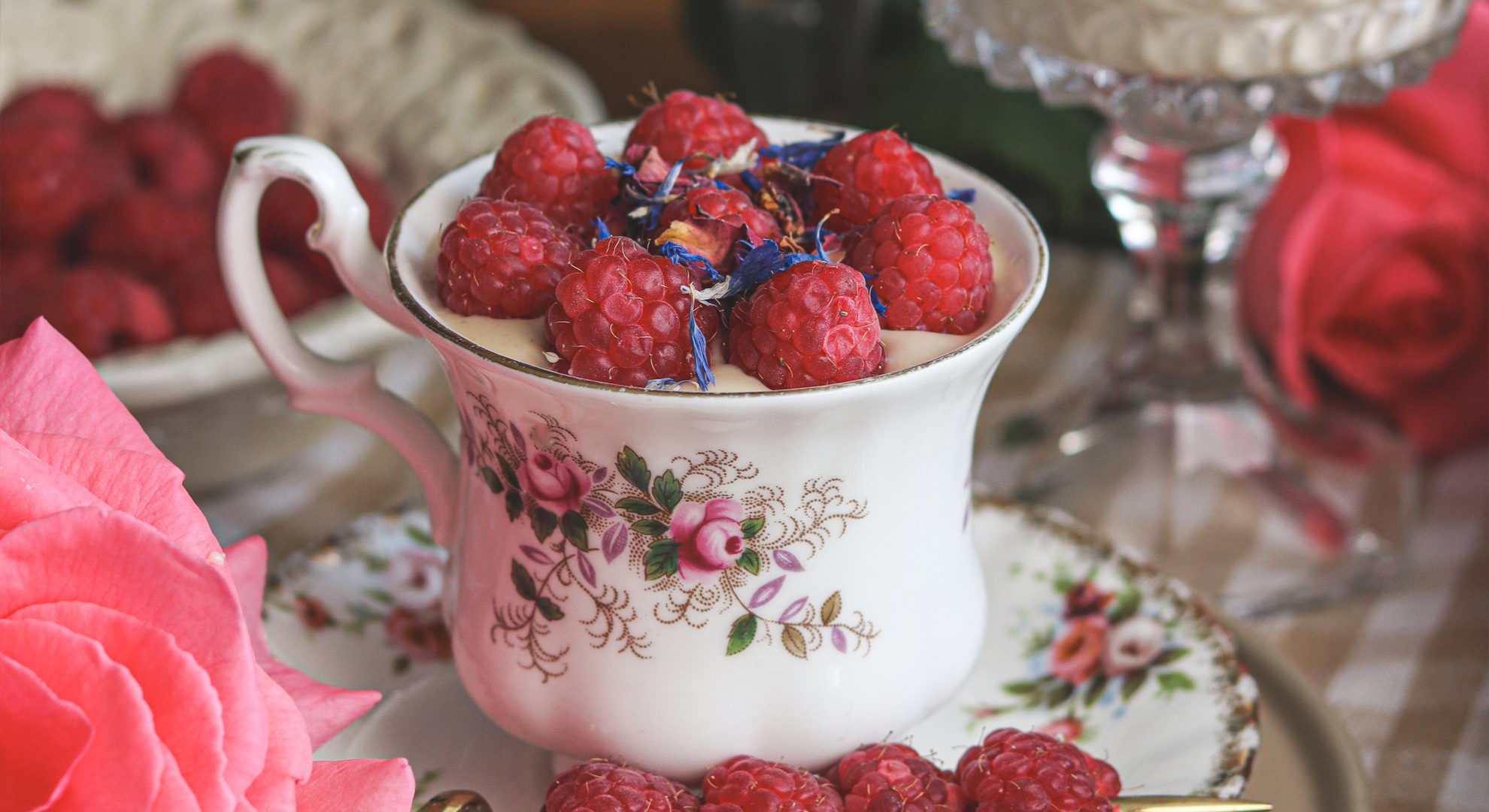 Málnás pohárkrém