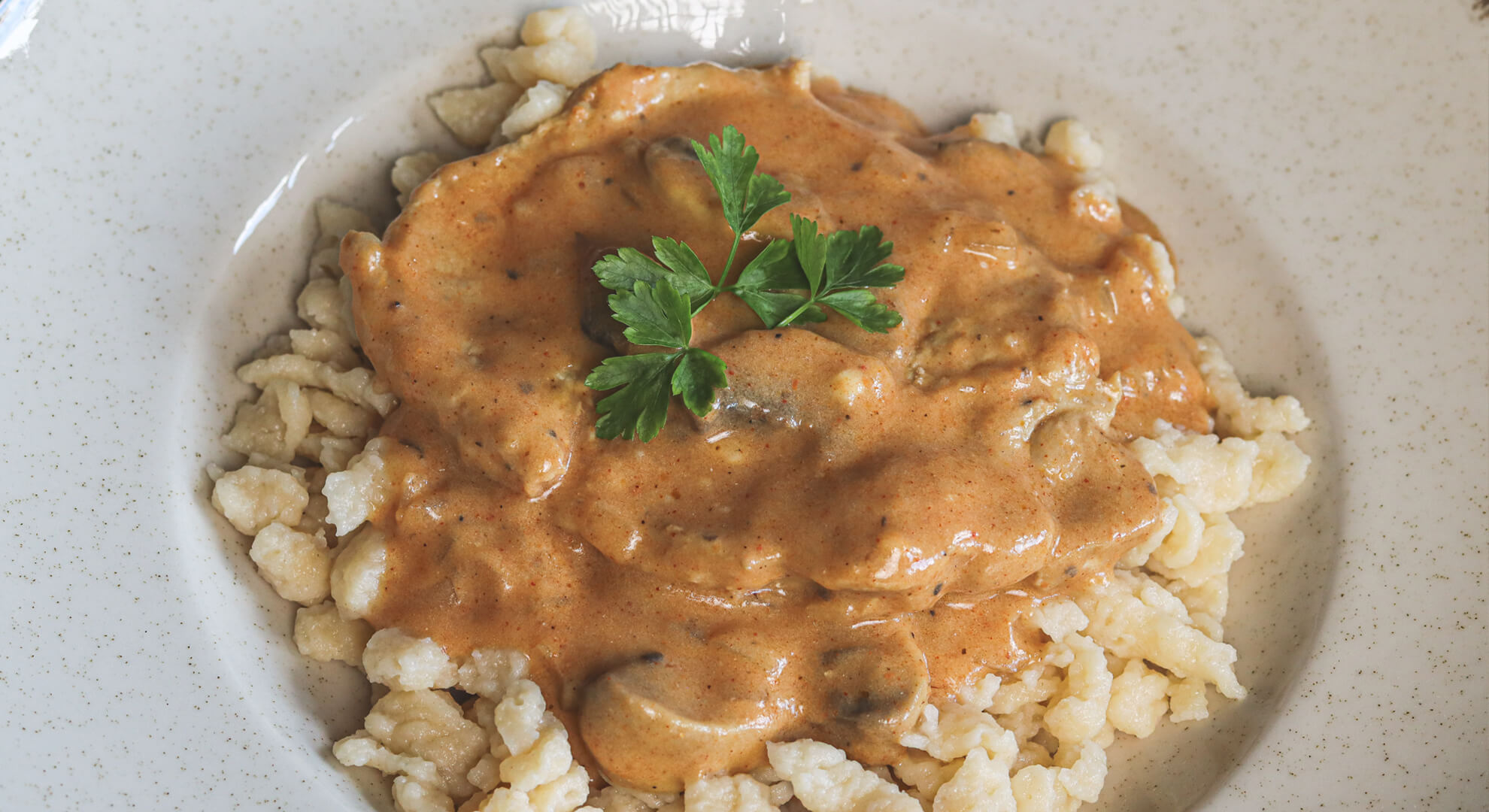 Bakonyi sertésszelet recept