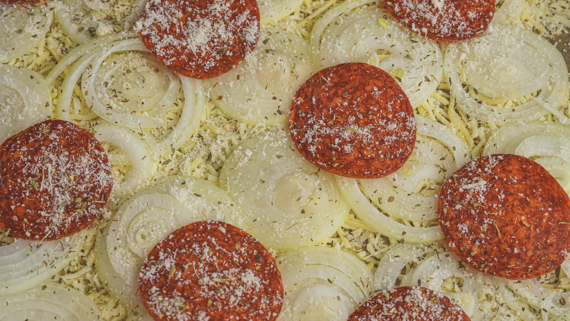 Onion ring pizza recept