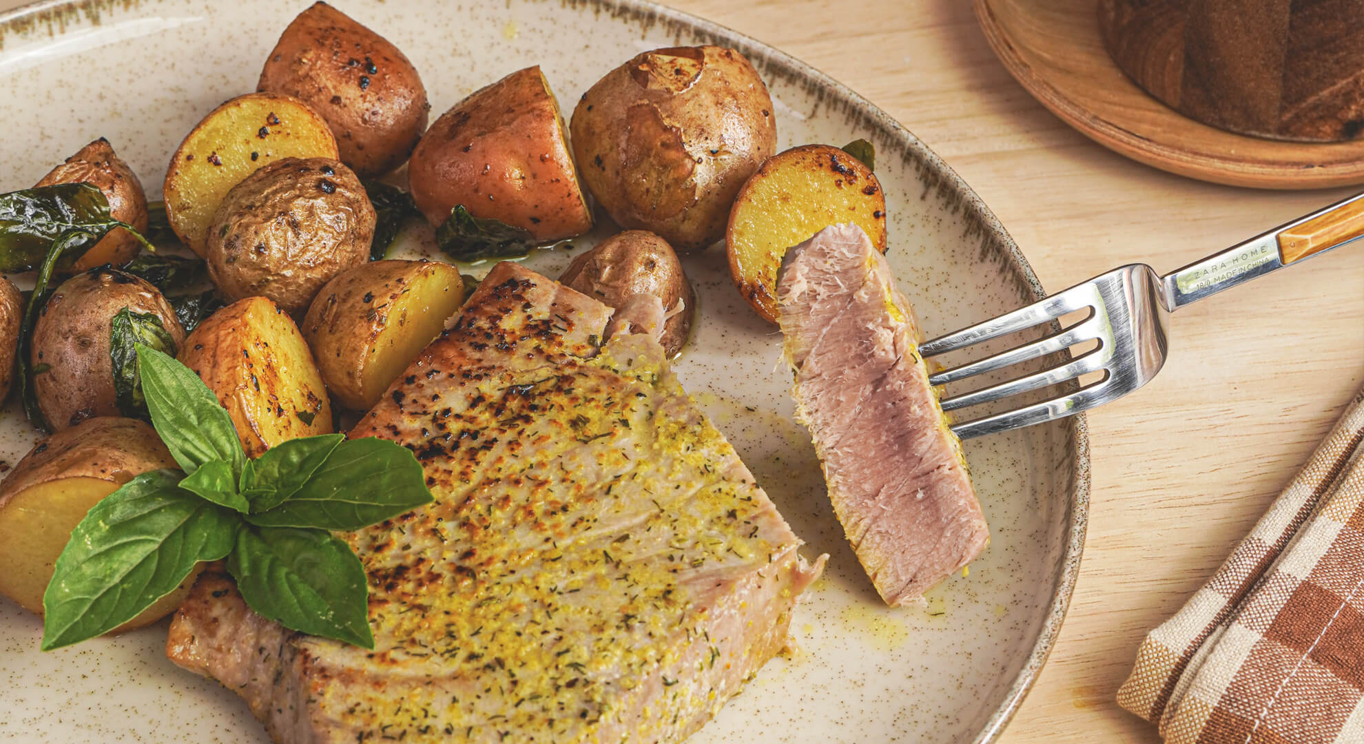 Citromos-vajas tonhal steak recept