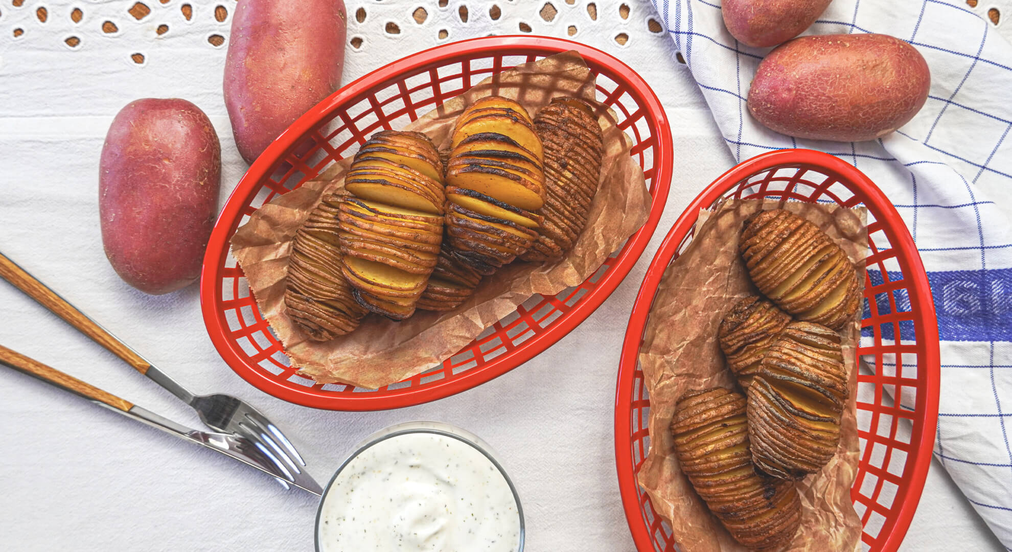 Hasselback burgonya recept