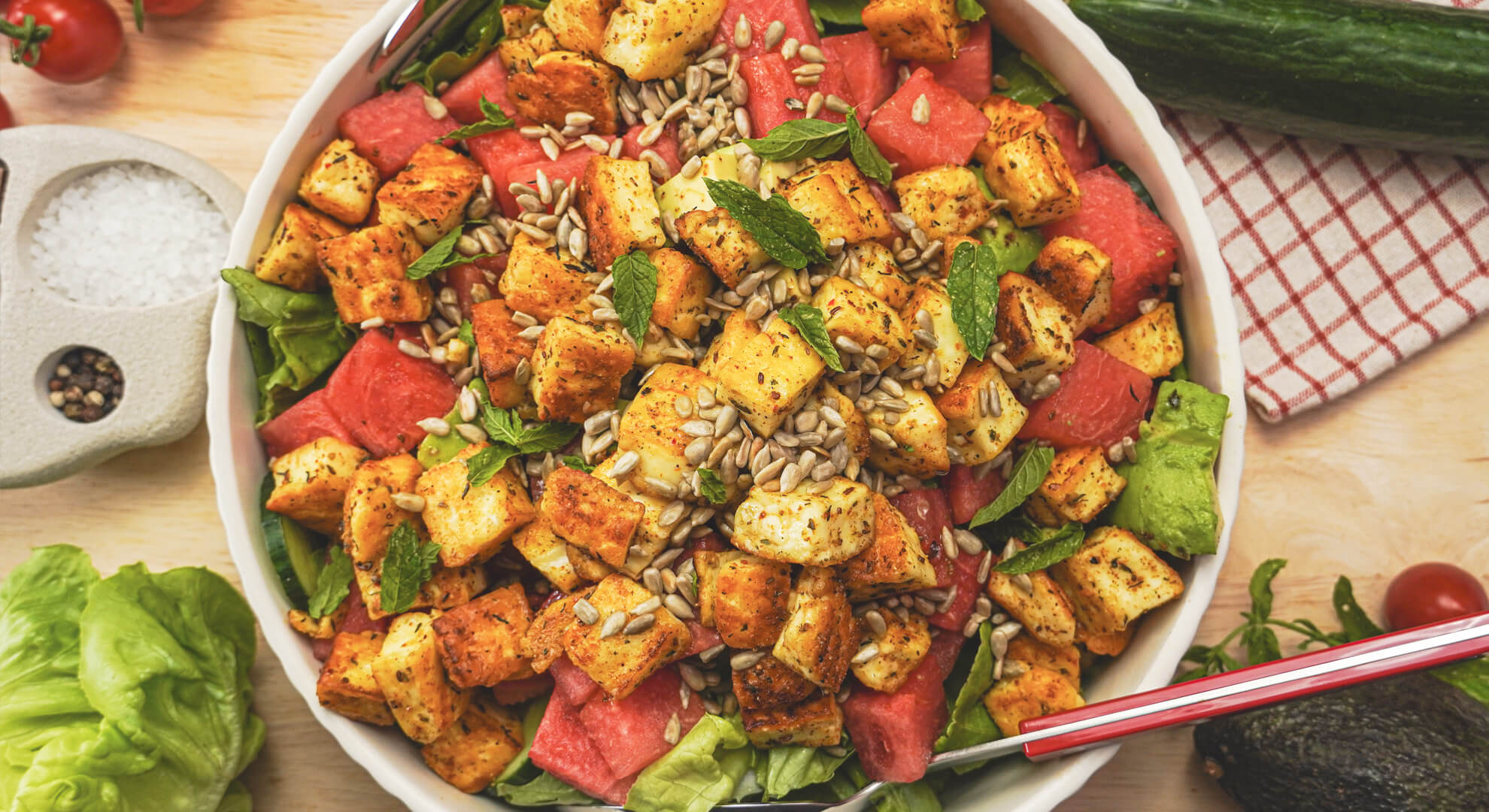 Így készítsd el a Halloumi saláta receptet!